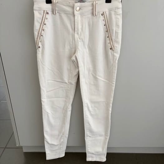 Morgan Pantaloni: Pantalon blanc Morgan de Toi – Usato da Dompierre FR venduto da Laetitia1999