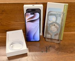iPhone 15 pro, Black Titanium, 256GB mit OVP und Zubehör