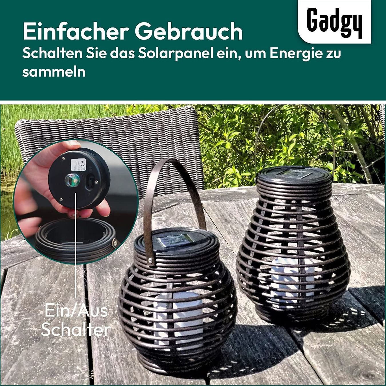 Lampade: Solarlampen - 2er Set – Nuovo e nell'imballaggio originale da Nuglar venduto da SaleRitter 2