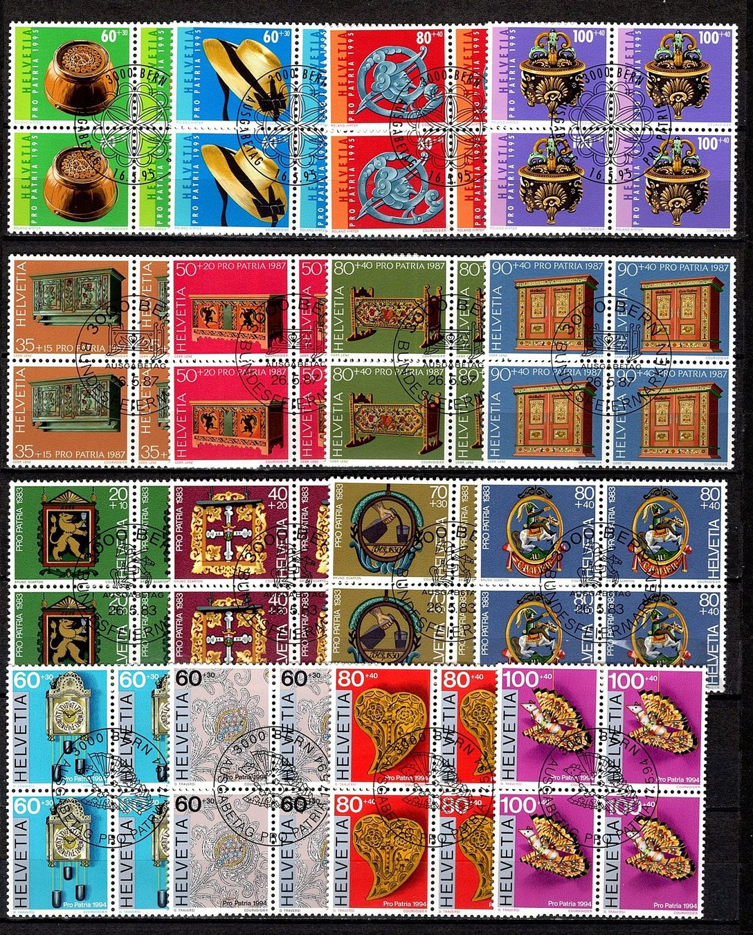 Tutti i francobolli: Pro Patria (817) – Usato da Burgdorf venduto da blinky01
