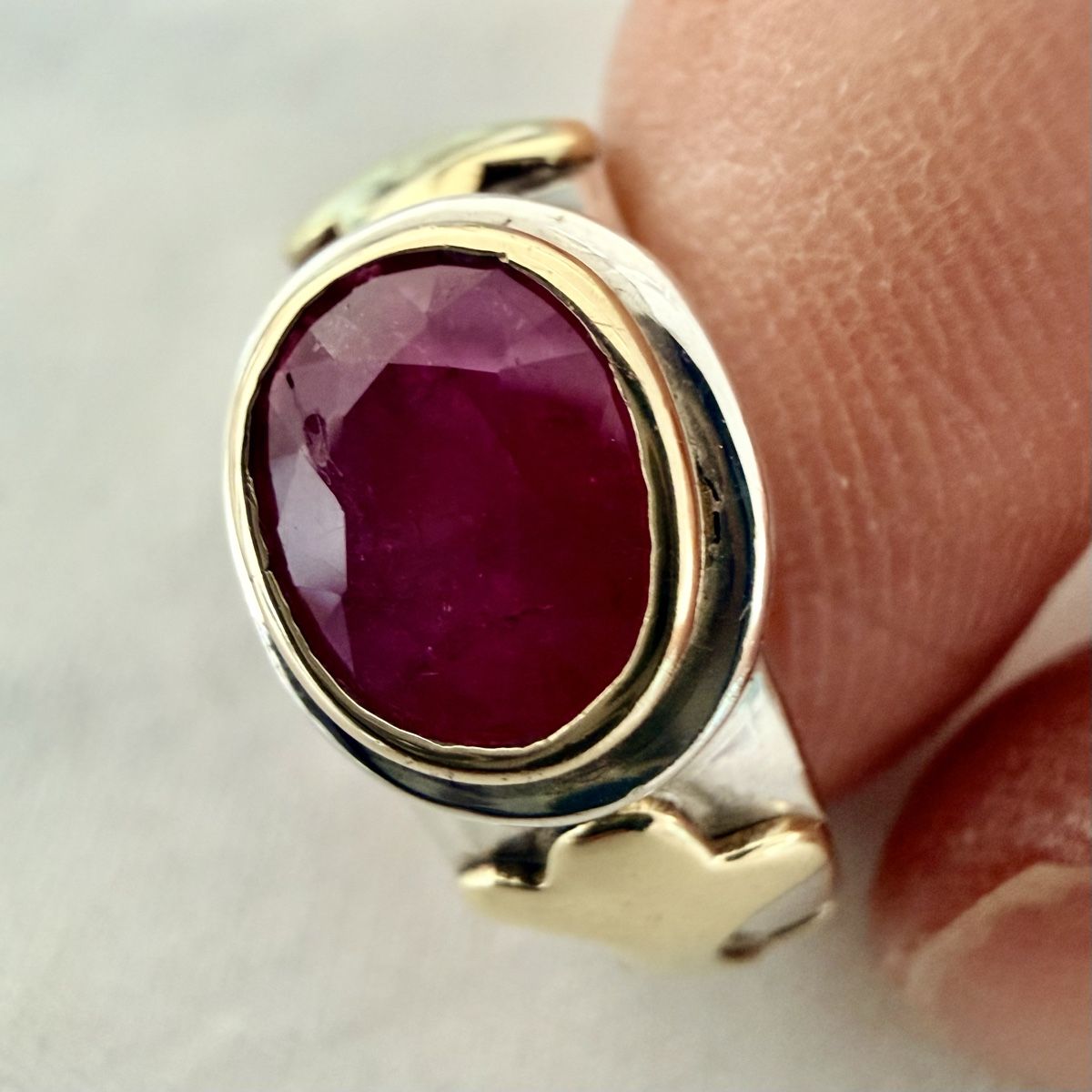 Ringe: Bague en argent - Rubis – Gebraucht aus Marly von Nor_al3 3
