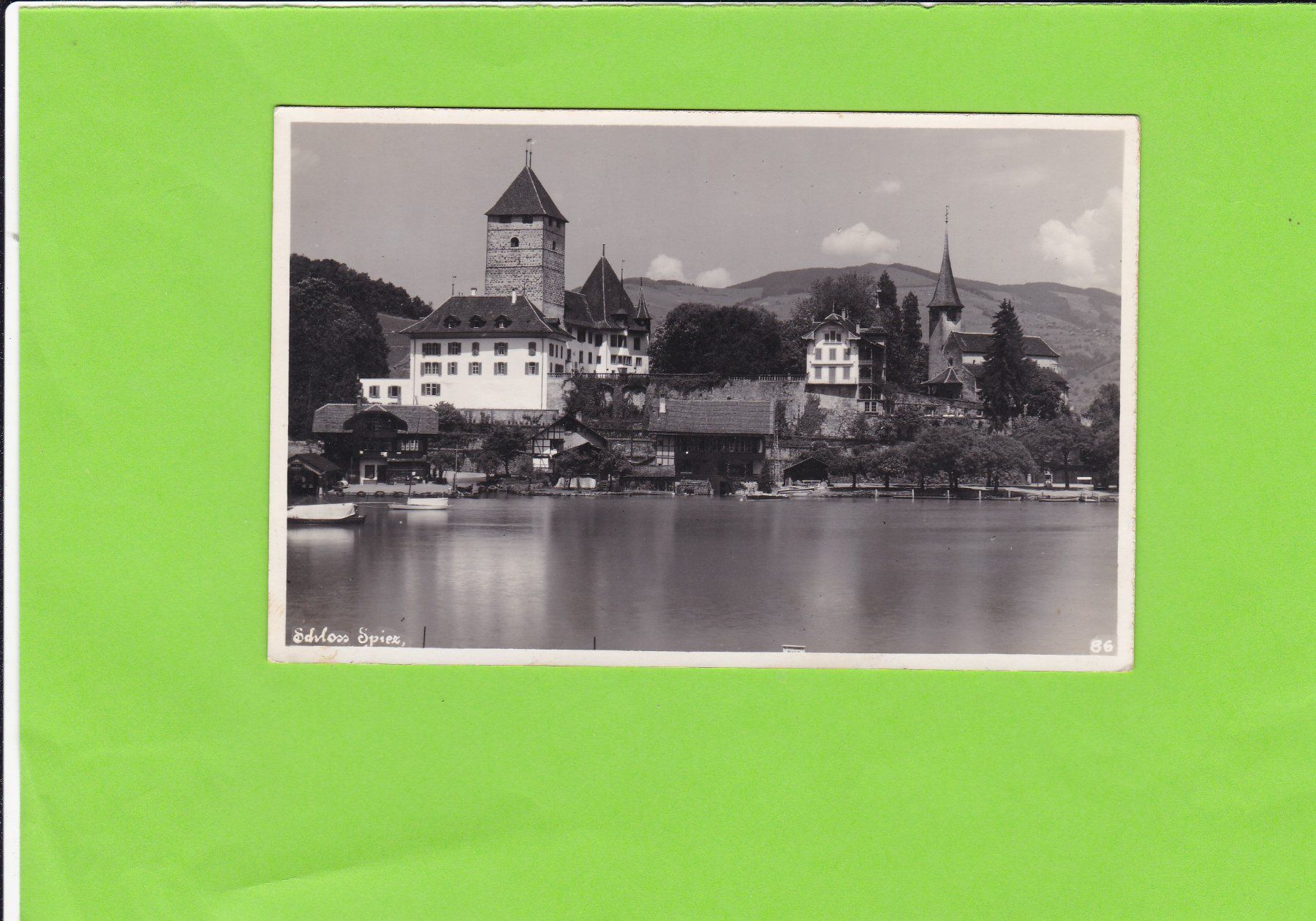 Cartoline postali: Schloss Spiez--Feldpost – Usato da St. Peterzell venduto da neckertal