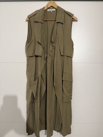 Stylische Cargo-Weste khaki Gr. M