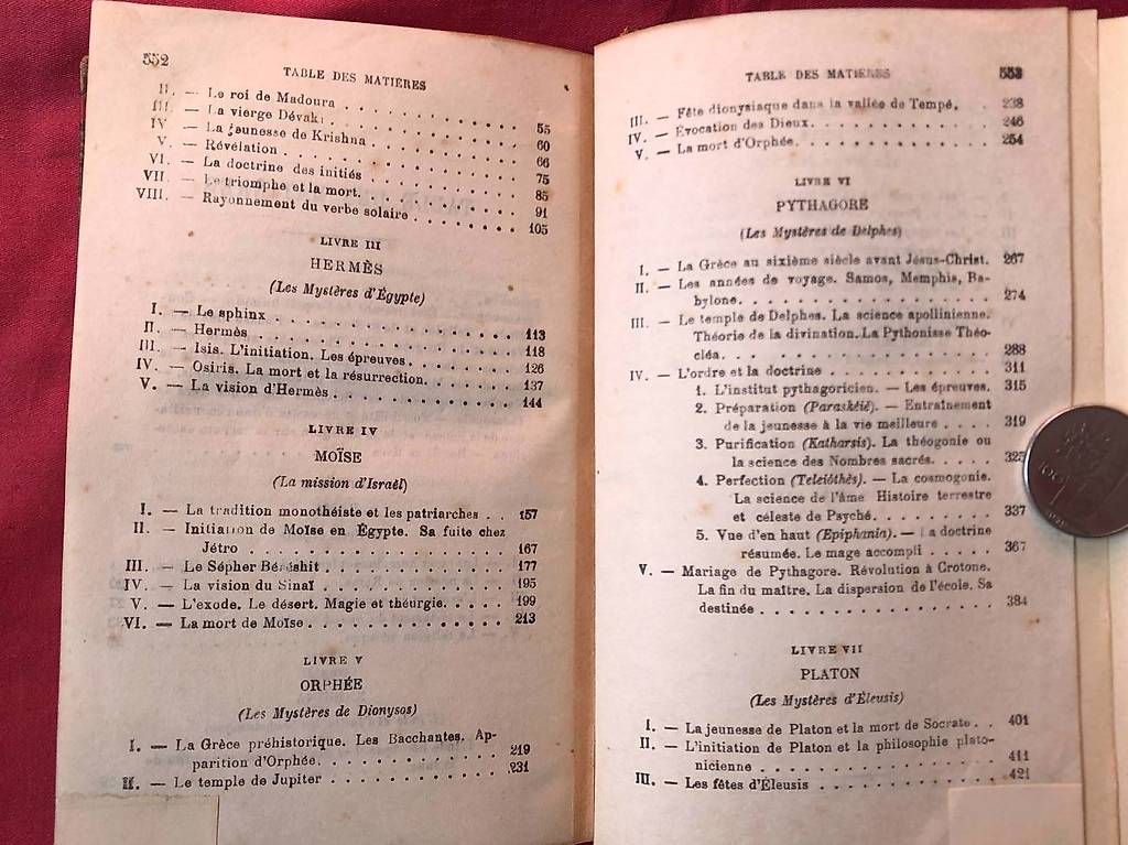 Libri: Les grands initiés-Édouard Schuré 1913 – Usato da Chernex venduto da Nouveaunom 3