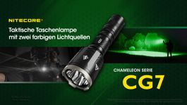 Nitecore CG7 Chameleon, 2500 Lm Weisslicht, 540 Lm Grünlicht