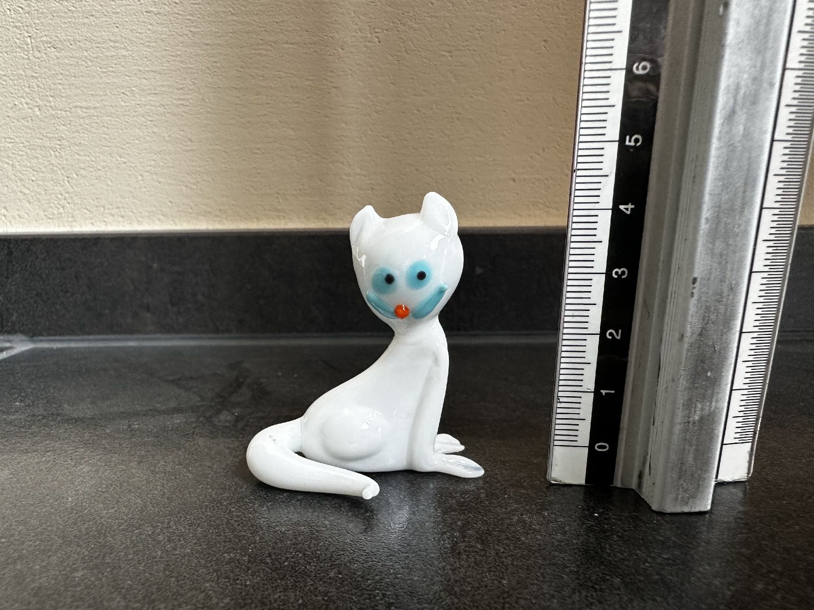 Statuette: Katzenfigur aus Glas, weiss, Top! – Nuovo (secondo la descrizione) da Kesswil venduto da mie_g89p