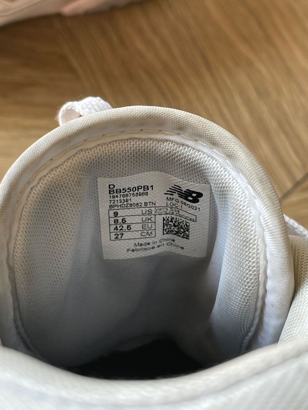 New Balance Scarpe da uomo: New Balance 550 Core White - 42,5 – Usato da Lausanne venduto da Balthaaaa 4