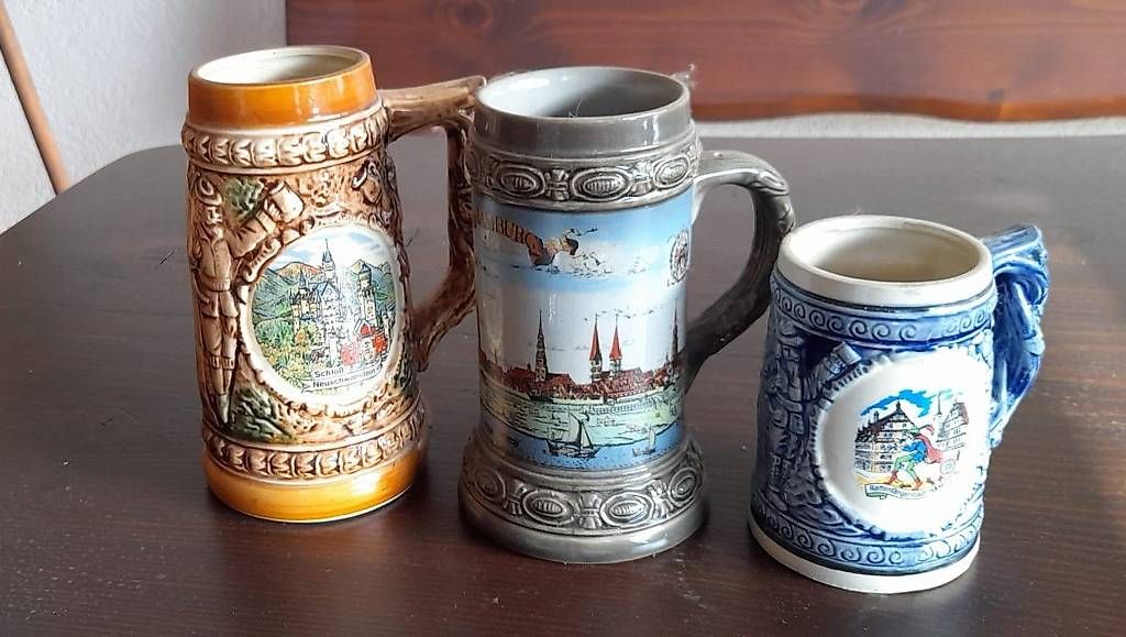 Bicchieri: Bierkrüge "Steingut" diverse – Nuovo e nell'imballaggio originale da Untersiggenthal venduto da Myrthamw 3