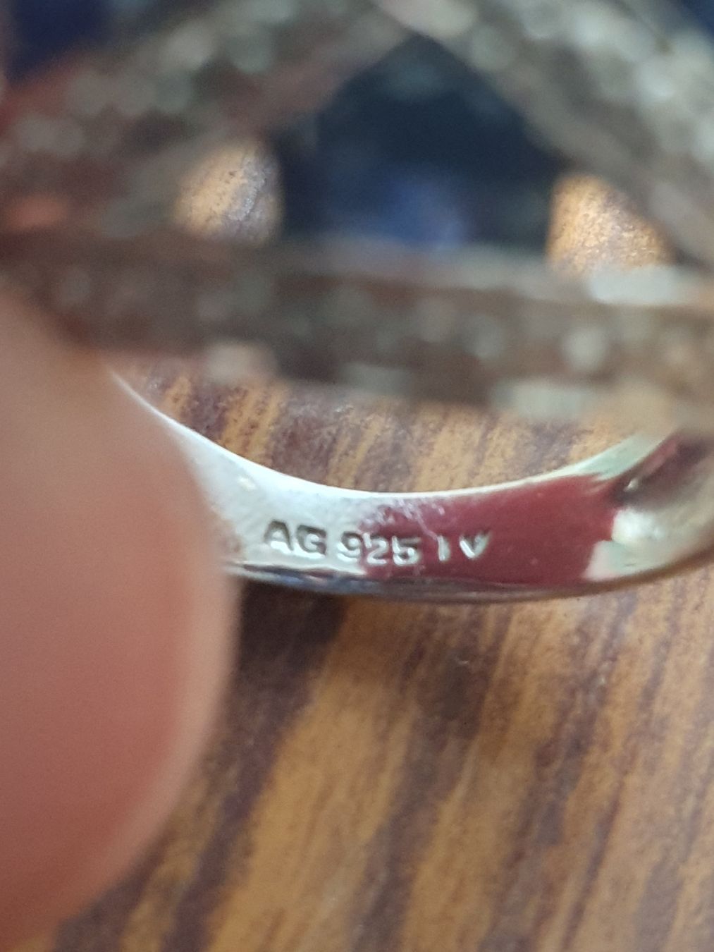 Ringe: Ansprechender Saphir Ring in 925er Silber Montur – Gebraucht aus Wohlen AG von palmsprings 9