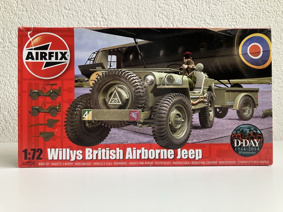 Airfix Kit di modellismo & Modellini statici: Airfix 1:72 Willys British Airborne Jeep – Nuovo (secondo la descrizione) da Adliswil venduto da f104
