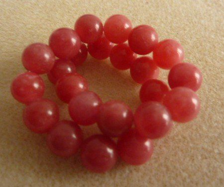 Bracciali & Braccialetti: Rhodochrosit 8 mm Perlen Elast Armband – Nuovo (secondo la descrizione) da Hombrechtikon venduto da mincky 1