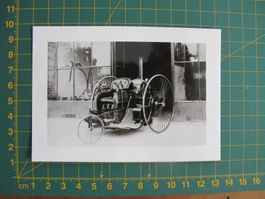 Retirage ancien, photo tricycle à vapeur Van Liesen, 1885