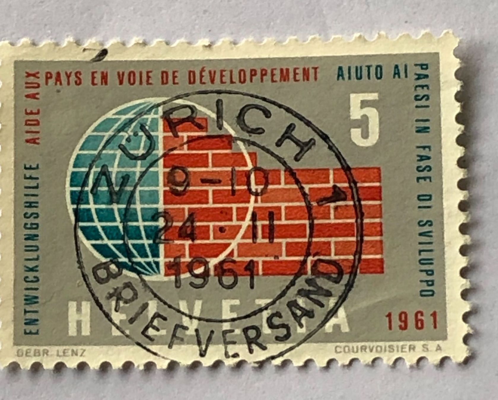 Tutti i francobolli: Nr.375 mit Vollstempel Zürich – Usato da Aarau venduto da Billa007