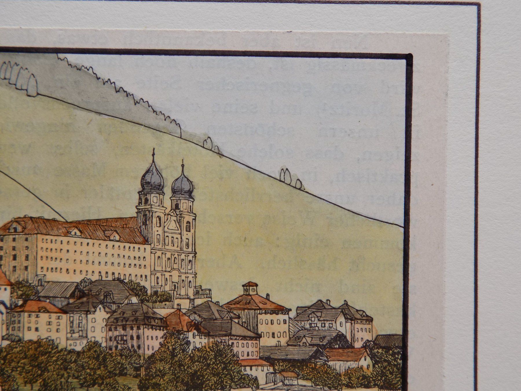 Incisioni: Disentis Kloster koloriert – Usato da Risch venduto da Rischli15 4
