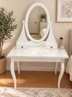 IKEA HEMNES Schminktisch mit Spiegel – weiss – 100 × 50 cm