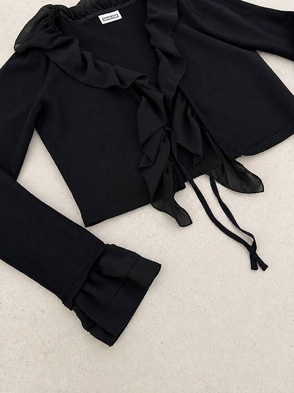Giacche: Cardigan mit Rüschendetails Gr. XS – Usato da Merlischachen venduto da GlamGarb 2