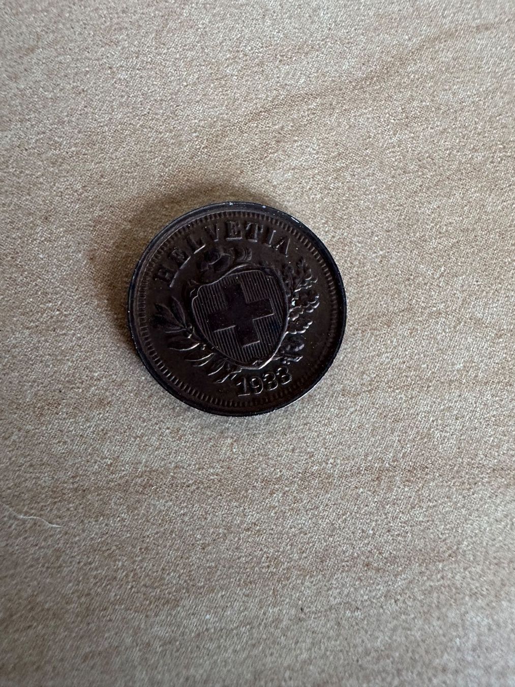 Tutti le monete: 1 Rappen - 1933 B  Bronze - – Usato da Obergerlafingen venduto da Jopi_23 1