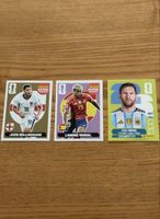 WM Extra-Sticker Bellingham Gold, Yamal Lila, Messi Standard