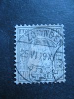 Sitzende Helvetia 40 Rappen gestempelt