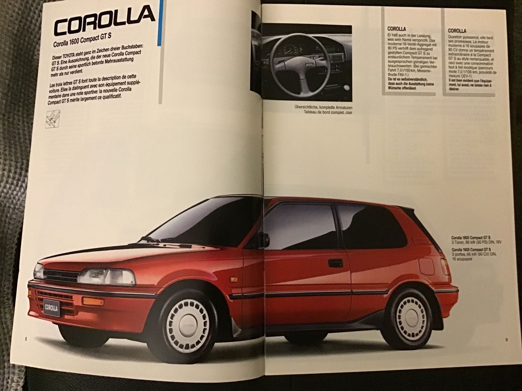 Toyota Dokumente: Toyota Programm Verkaufsprospekt 1989 – Gebraucht aus Scherzingen von Starseller62 2