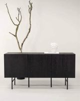 Meuble buffet noir design scandinave, état neuf 2023