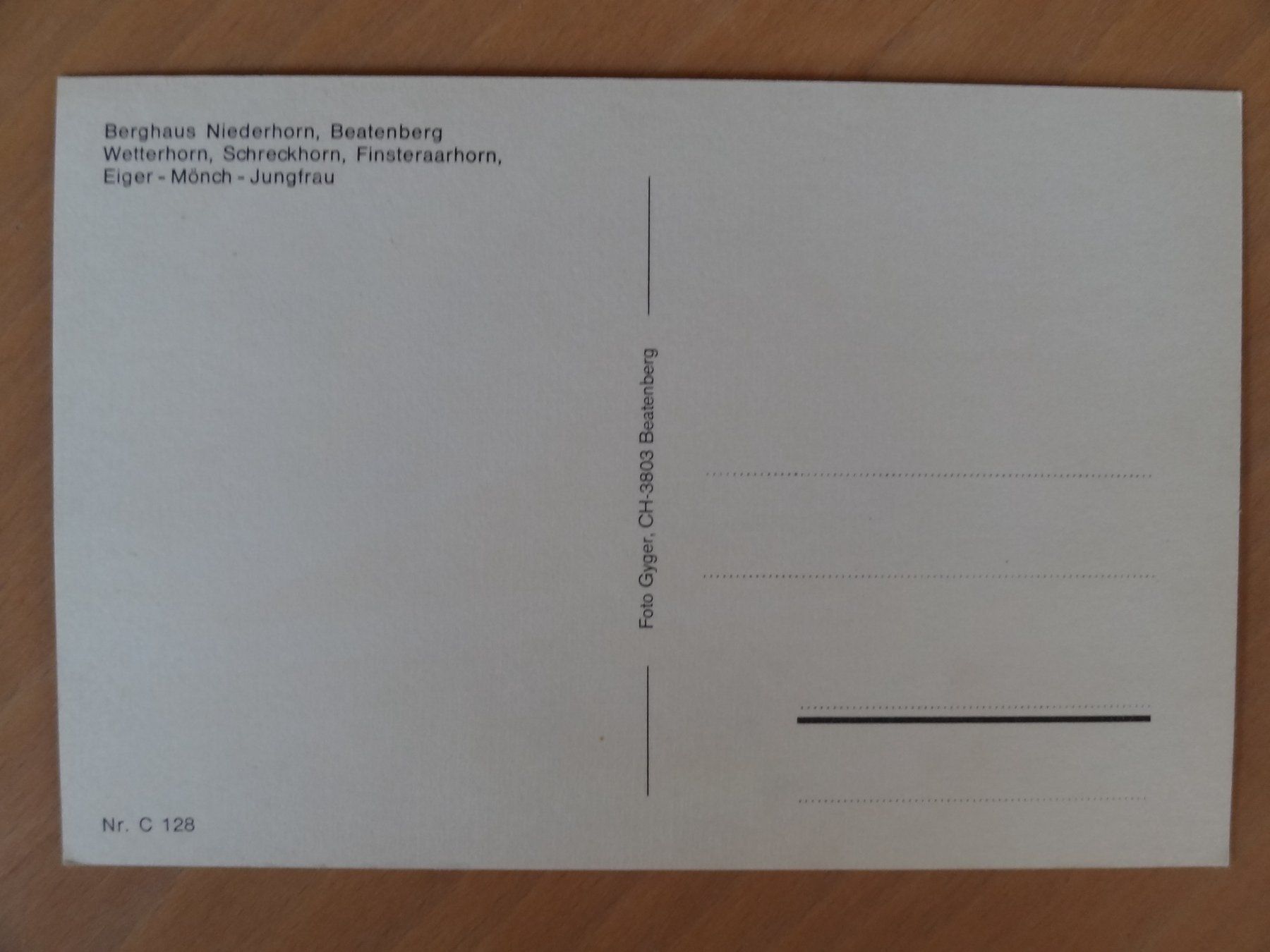 Cartoline postali: Beatenberg - Berghaus Niederhorn – Usato da St Léonard venduto da Riglin 1