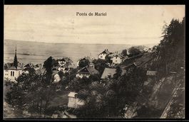 AK Ponts de Martel, Village, église et lac
