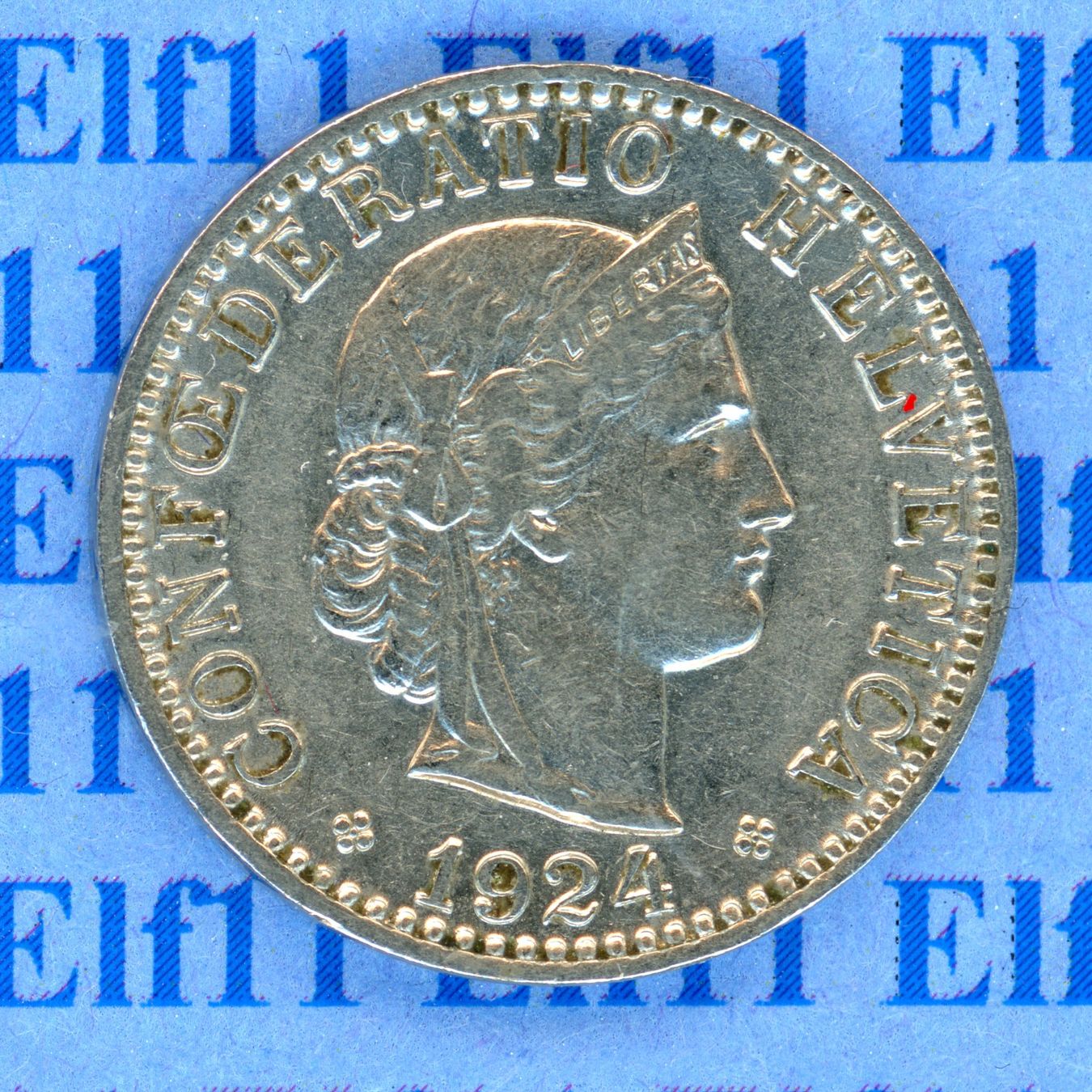 Tutti le monete: CHF___0.20 1924 ss 20 Rappen – Usato da Widnau venduto da Elf11