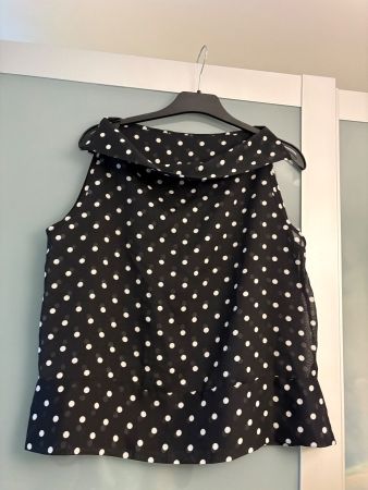 Top - Polka dot - handmade - Size S/M
