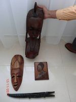 Antike afrikanische Schnitzereien