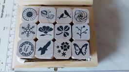 Stempel Set Funnyman Nature Pattern gebraucht 12 Stück