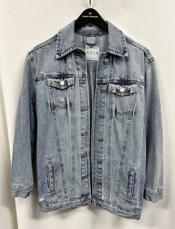lange Jeans Jacke 34-38, S / M