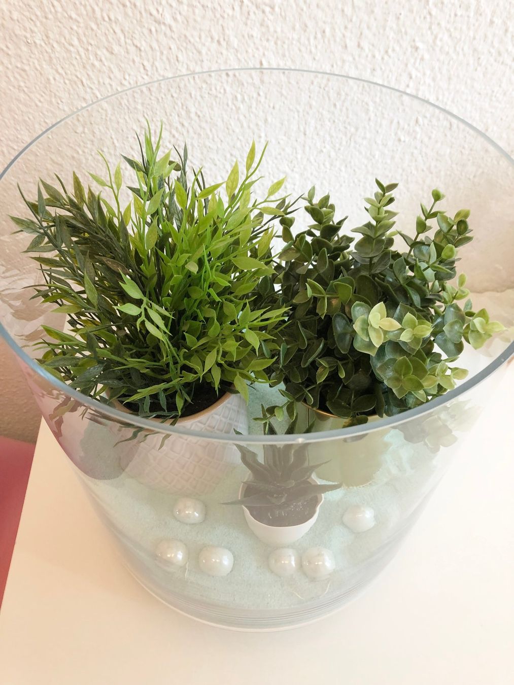 Interio Vase & Récipients: Dekovase mit Dekoblumen und Sand – Neuf (Voir description) à Glattbrugg par Ariel012 2