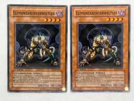 Yu-Gi-Oh! 2x Elementarunterweltler - Selten - Top Zustand!