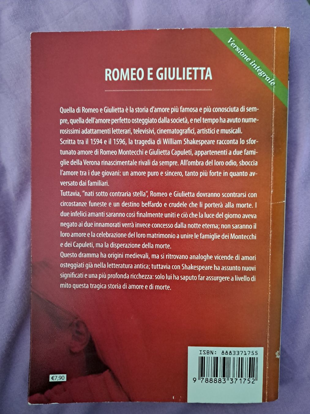 Bücher: William Shakespeare - Romeo e Giulietta Italiano – Gebraucht aus Zürich von jun_vh8f 1