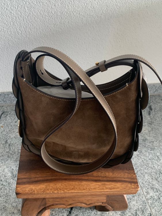 Dior Saddle mittelgroße Tasche Wildleder Braun | SACLÀB
