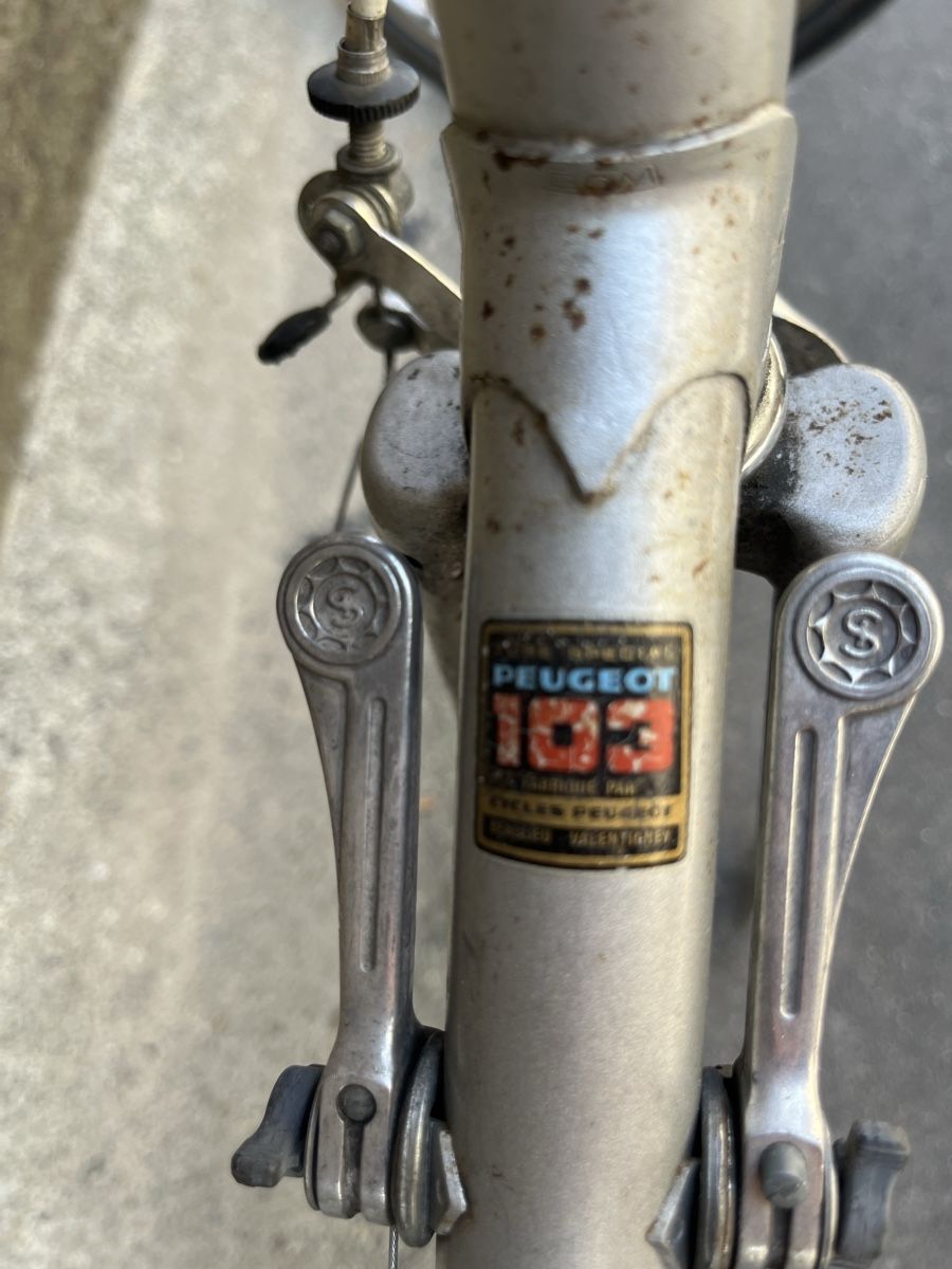 Peugeot Biciclette: Fahrradrahmen Peugeot 103 silber. – Usato da Bern venduto da rah_2lyz