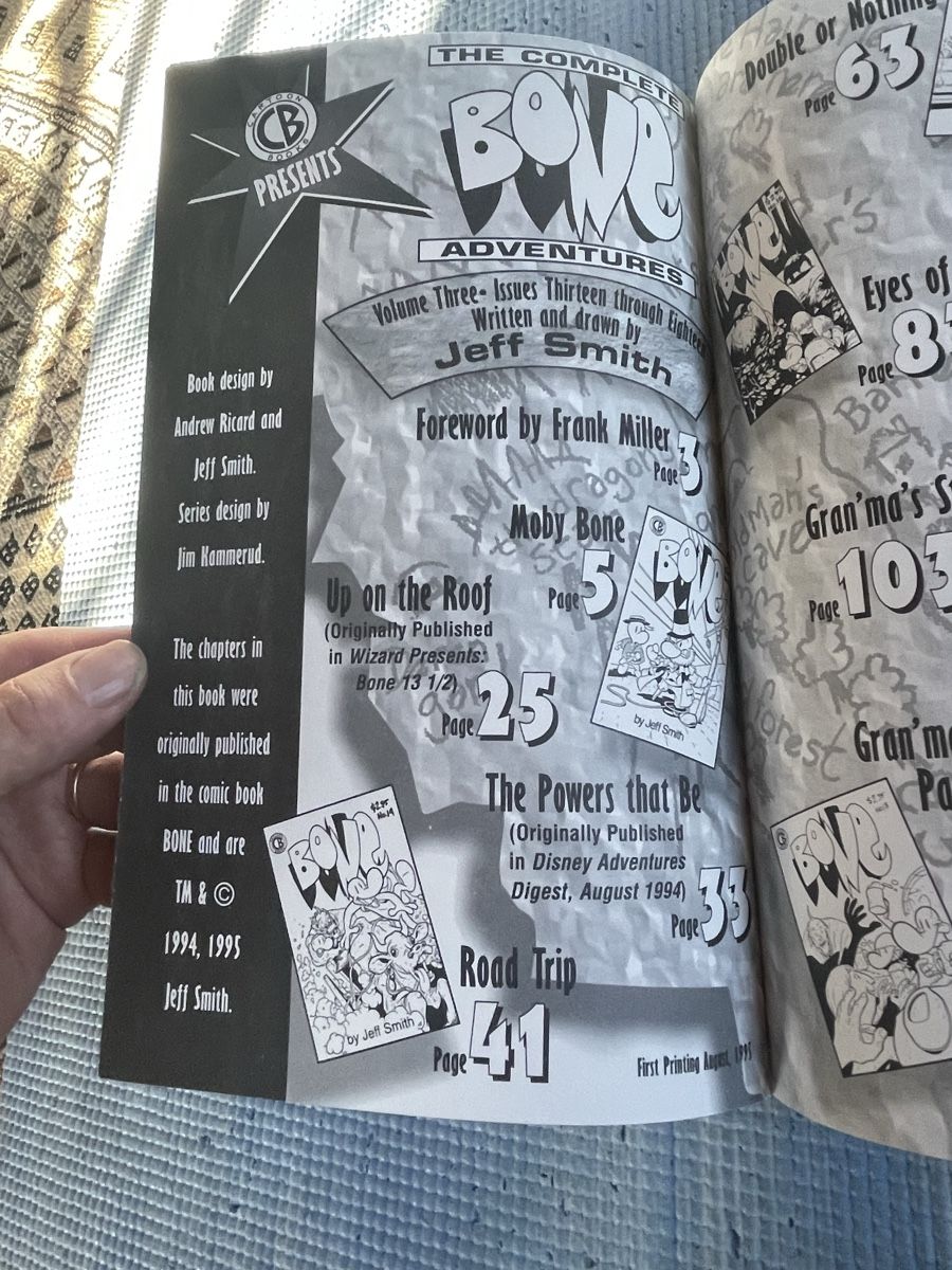 Fumetti: 1. print, Bone Comic - The Complete Bone Adventures Vol. 3 – Usato da Bern venduto da seaninshoes 2
