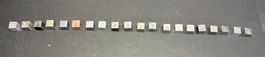 Elementwürfelset: 20 Würfel 1 x 1 x 1 cm mit Gravur