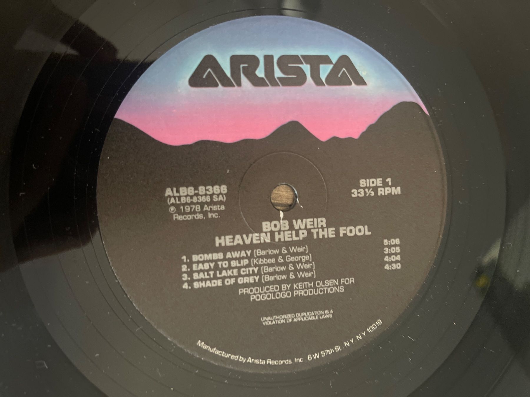 Schallplatten: A732/Bob Weir - Heaven Help The Fool – Gebraucht aus Frutigen von Philippe_jsp 2