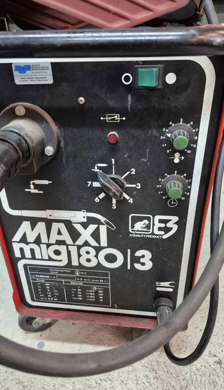 Saldatori: Poste à souder MAXI mig 180/3 avec accessoires divers – Usato da Cousset venduto da maurerjohann 1