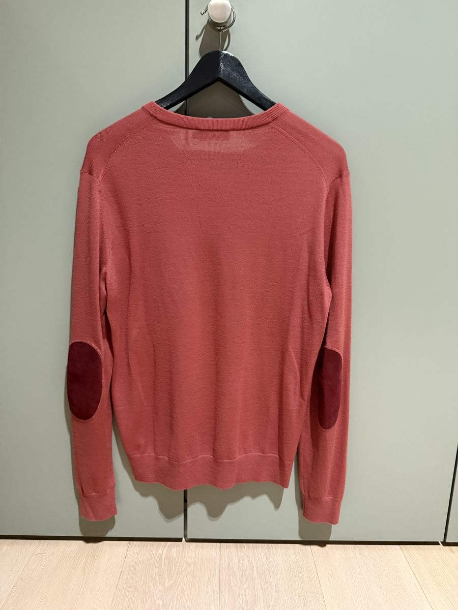 Hackett Maglioni & Felpe: Hackett Pullover mit V-Ausschnitt rot Grösse M Merino Wolle – Usato da Affoltern am Albis venduto da Biohazard666 1