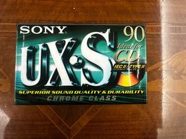 4x Leerkassette Sony C-90UXSE 90min/TypII/NOS
