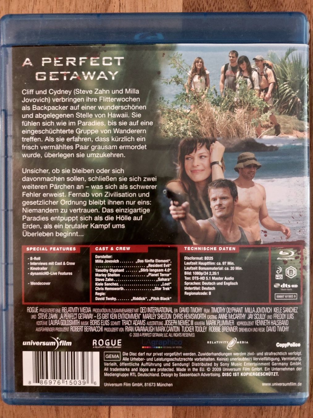 Alle DVDs: Blu Ray - A Perfect Getaway – Gebraucht aus Rheinfelden von Onyx74 1
