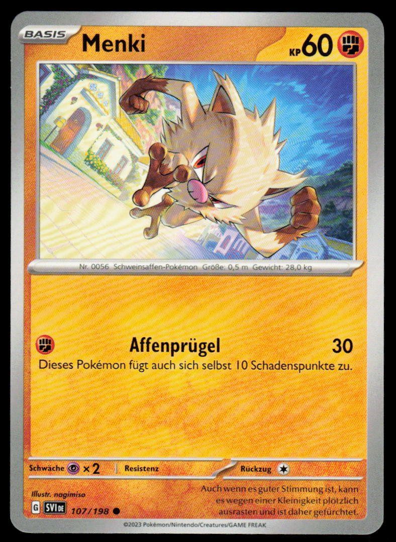 Pokémon Carte collezionabili: Pokemon Menki 107/198 – Usato da Herisau venduto da Pokemon2025