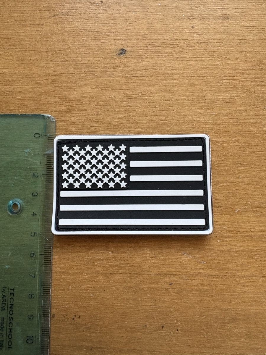 Insignes: USA Flaggen Patch Klett schwarz/weiss oder Aufnäher – Neuf (Voir description) à Winterthur par Teflonbrauer 2