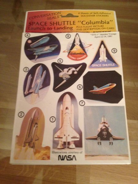 Sticker: Space Shuttle Columbia Aufkleber ! – Nuovo e nell'imballaggio originale da Tegerfelden venduto da X-Truck