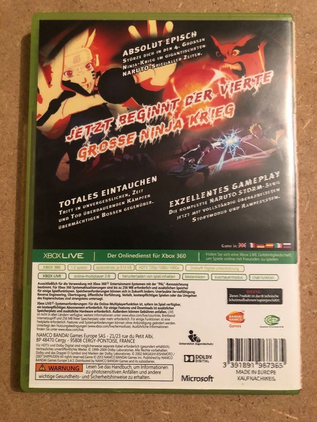Giochi: Naruto Ultimate Ninja Storm 3 Xbox 360 – Usato da Kestenholz venduto da Mad18 2
