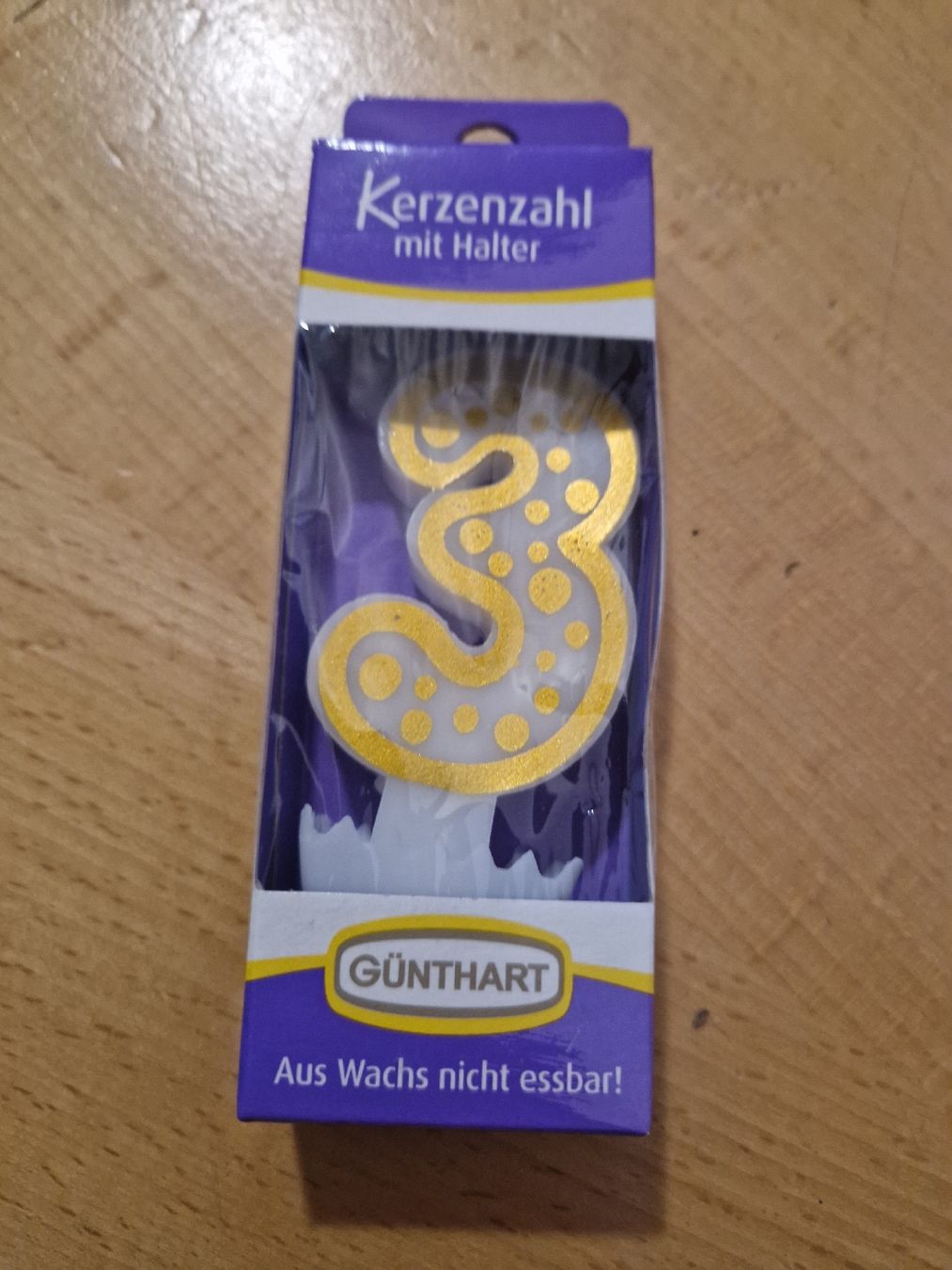 Alle Dekorationen: Kerzenzahl – Neu und originalverpackt aus Aarburg von augenschmaus8