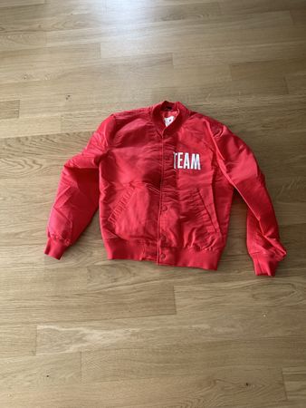 H&M Team Bieber Jacke, Gr. M, Rot - Top Zustand!